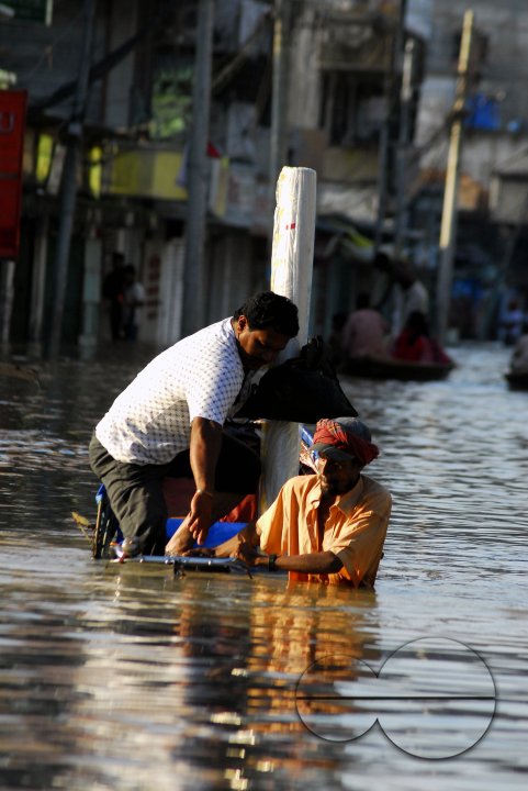Huge damage at Sirajgonj because of flood