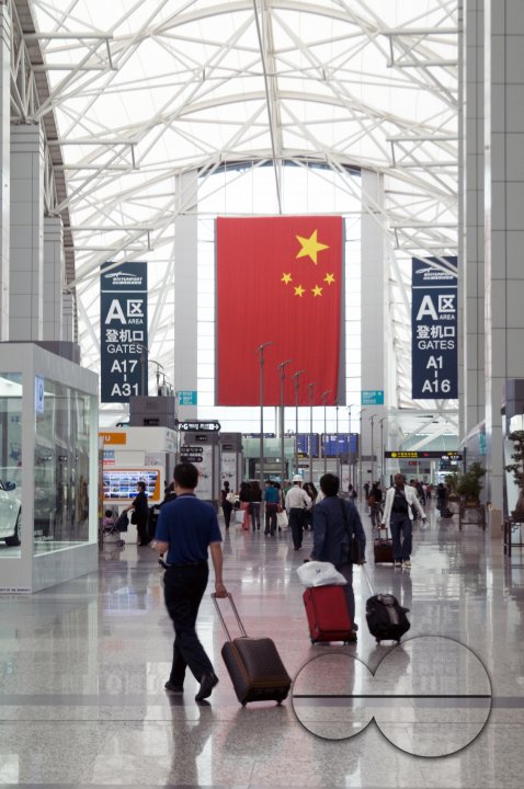 CHINA Passengers at the new terminal of the international airport of Guangzhou, Guangdong province.