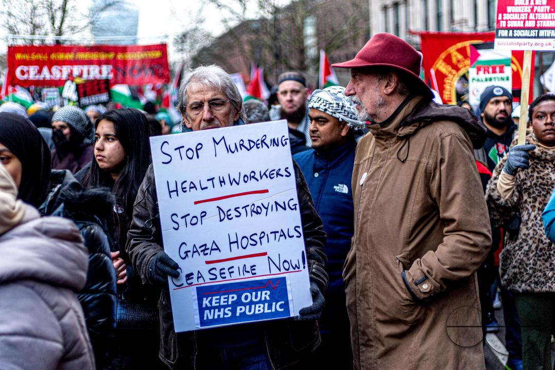 A global day of protests drew thousands of people including Children, who made their way through central London for a pro-Palestinian march, part of a global day of action against the longest and deadliest war between Israel and Palestinians in 75 years