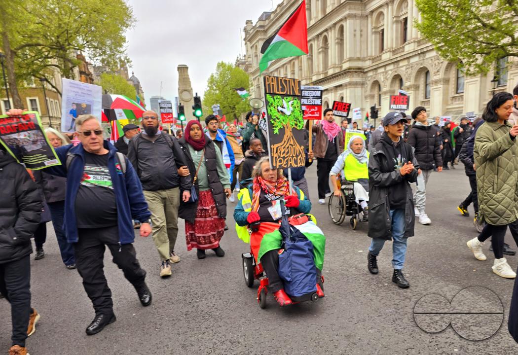 Thousands of Pro-Palestinians gathered for the Palestine Solidarity Campaign (PSC) demonstration in the capital to call for an immediate ceasefire in Gaza