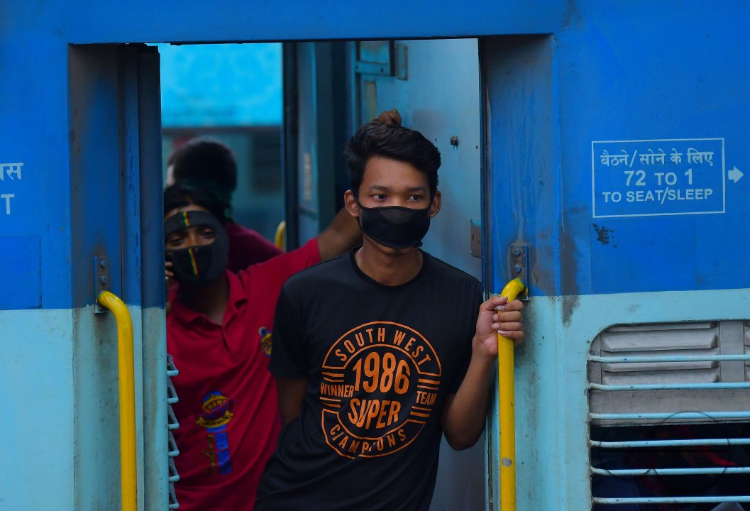 The first ever lockdown passengers train arrived in Agartala
