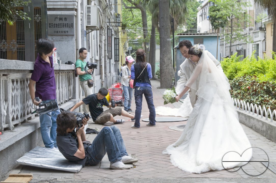 CHINA Photographing a wedding in Guangzhou, Guangdong province..