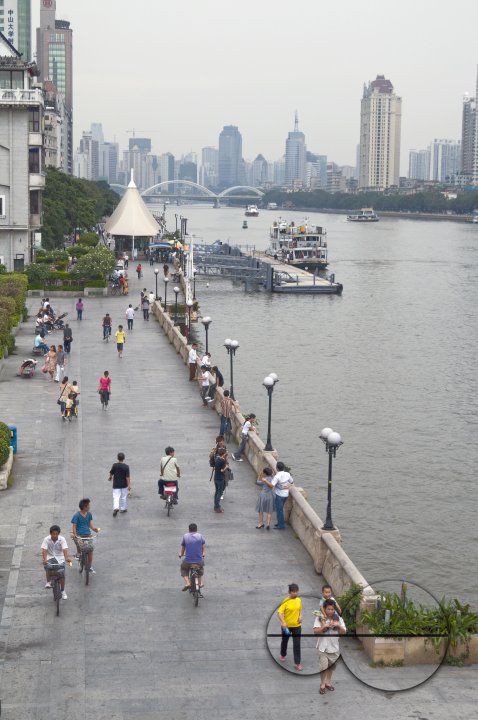 CHINA River promenade in Guangzhou, Guangdong province..