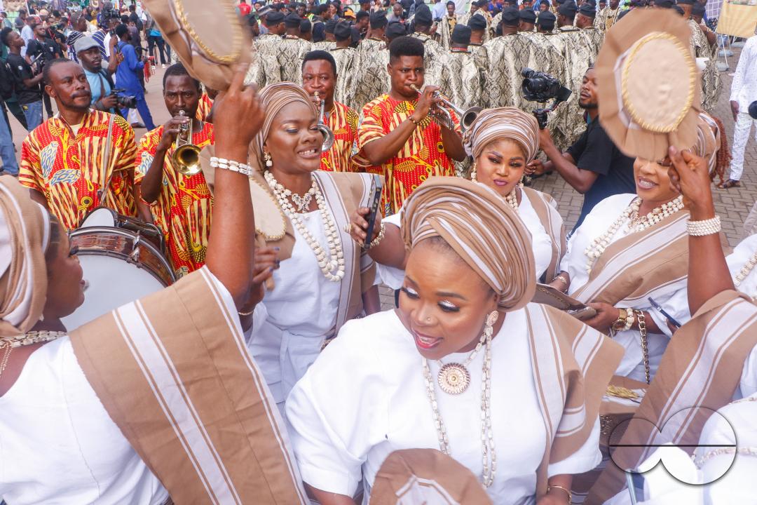 Ijebu Indigenes attend and perform during the colorful Ojude Oba festival in Ijebu