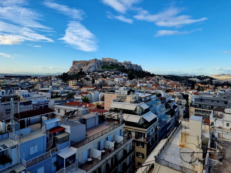 View of the Acropolis in Athens