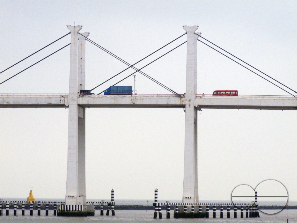 CHINA Views of the bridge connectiong Macau with outlying islands.