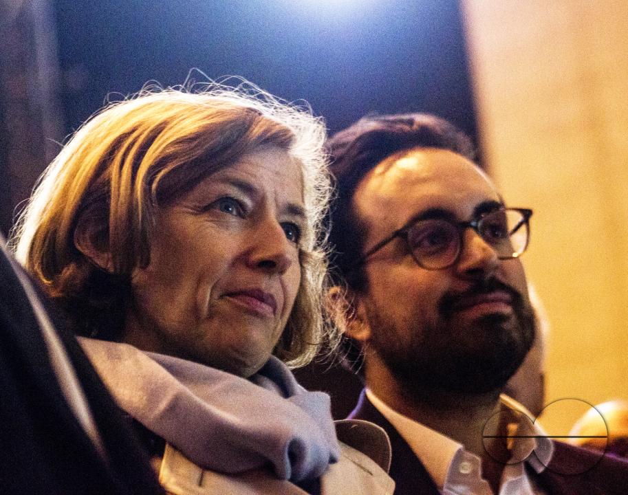 Florence Parly - Minister of Armed Forces, and Mounir Mahjoubi - Secretary of State for Digital, at the Directorate General of Armaments - Information Management (DGA - MI), the French Government Defense procurement and technology agency responsible for