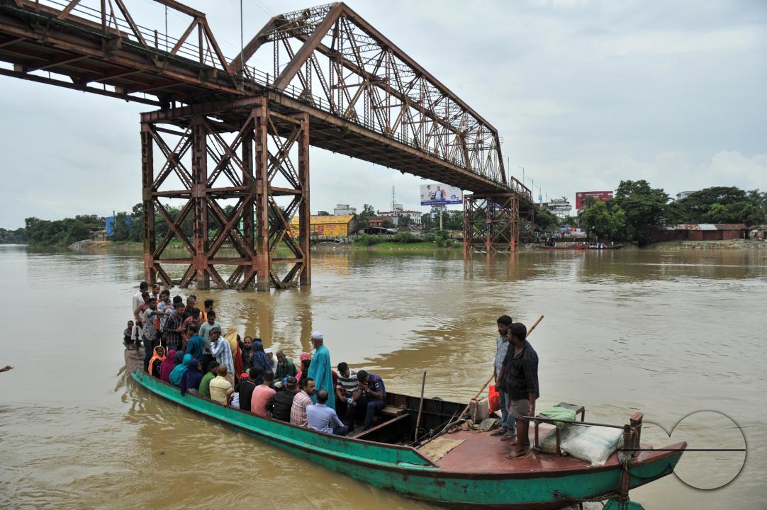 The traditional Sylhet's historic 'Keane Bridge over the Surma River in Sylhet has become vulnerable, with vehicular and human traffic is closed for renovation work