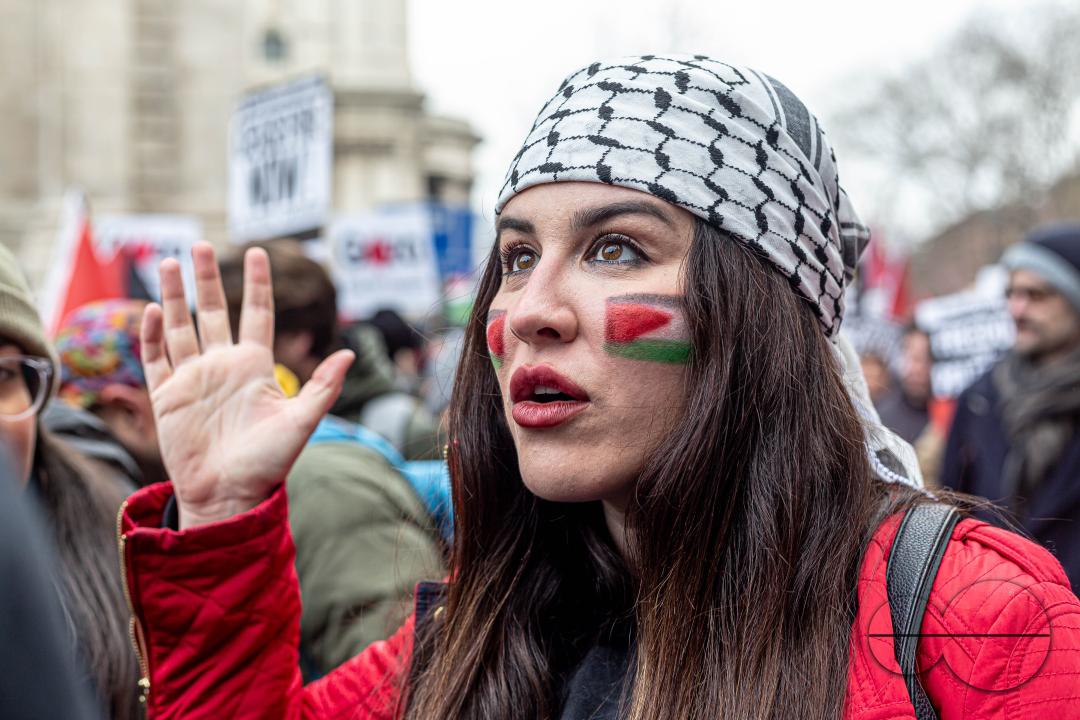 A global day of protests drew thousands of people including Children, who made their way through central London for a pro-Palestinian march, part of a global day of action against the longest and deadliest war between Israel and Palestinians in 75 years