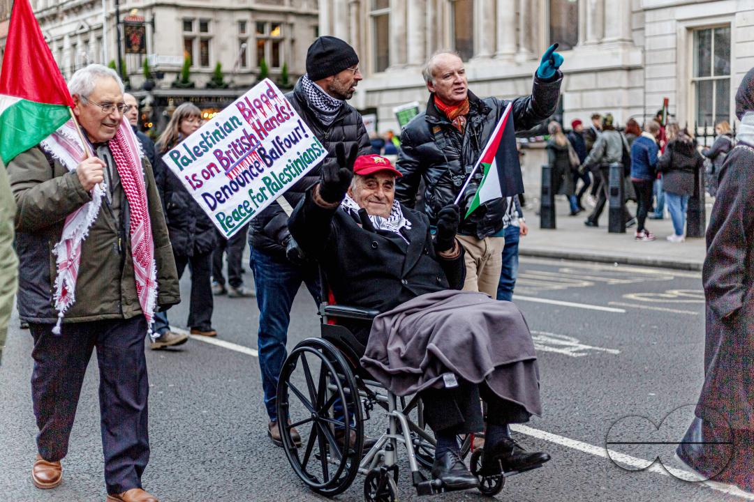 A global day of protests drew thousands of people including Children, who made their way through central London for a pro-Palestinian march, part of a global day of action against the longest and deadliest war between Israel and Palestinians in 75 years