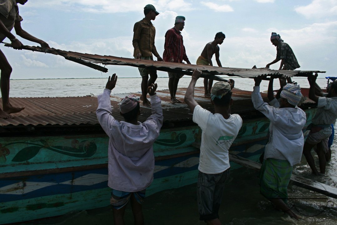 River Erosion in Munshigonj
