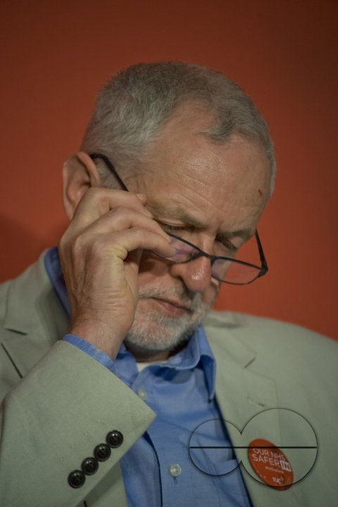 Jeremy Corbyn at Labour Remain in Europe campaign event with shadow cabinet supporting the NHS at TUC HQ.