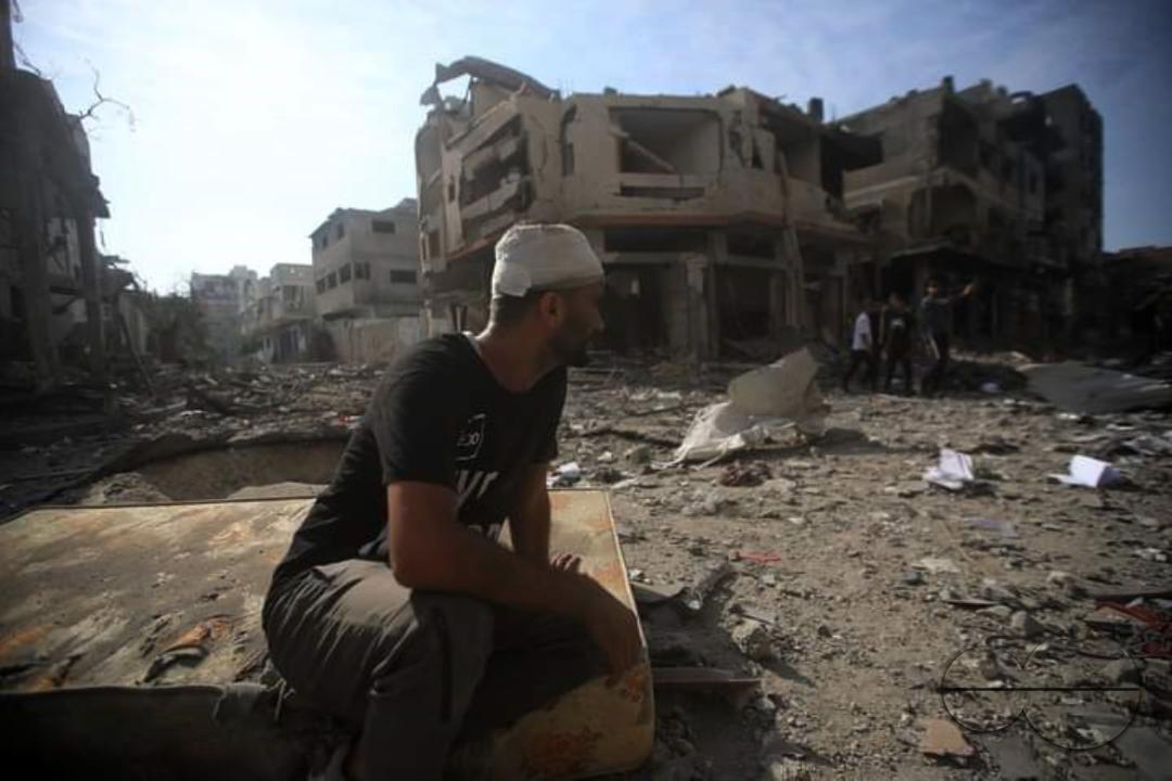 The destruction of a large number of citizens' homes in the Karama area in the northern Gaza City
