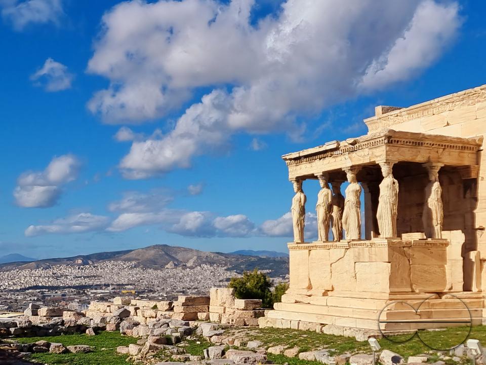 View of the Acropolis in Athens