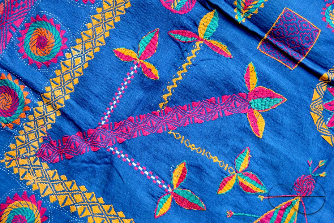 Nakshi kantha, a type of embroidered quilt, is a centuries-old Bengali art tradition of the Bengal region, notable in Bangladesh and Indian states of West Bengal, Tripura and part of Assam