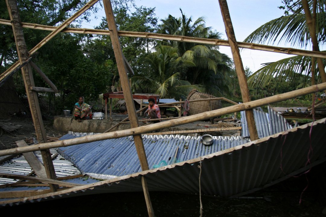 The survivor of Hurricane SIDR