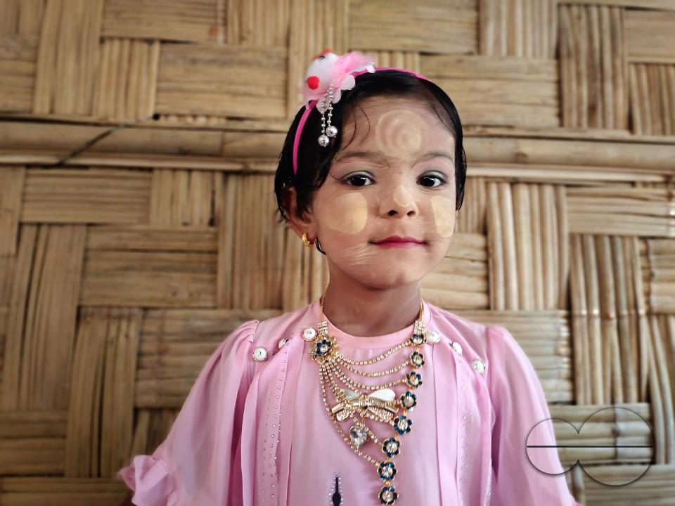 A portrait of a child at the Balukhali refugee camp